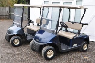 2017 EZGO RXV Electric 48 volt Golf Buggy in Metallic Blue
