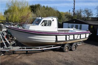 Orkney 23 Day Fishing Boat Fast Fisher with 140hp D3 Inboard Diesel Engine
